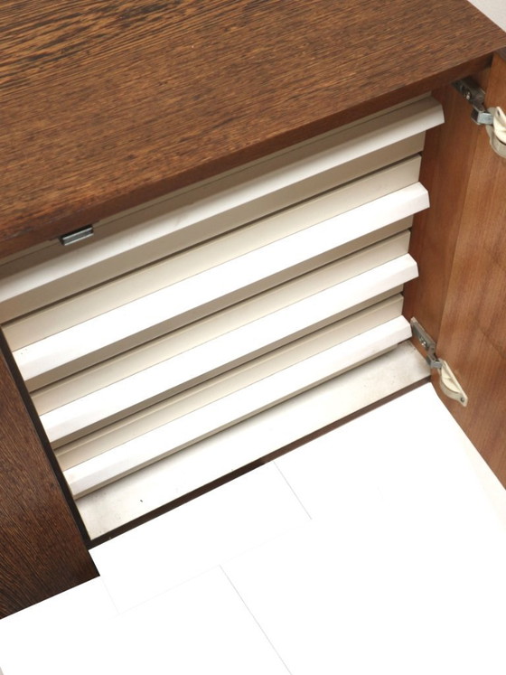 Image 1 of Vintage Wengé hangend dressoir van Banz Bord gemaakt in de jaren ’70