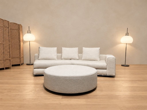 NUOVA poltrona angolare Minotti Hamilton imbottita con poggiapiedi