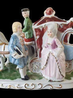 Image 1 of 2201 Vintage Baroque Kitsch Porcelain Figurine