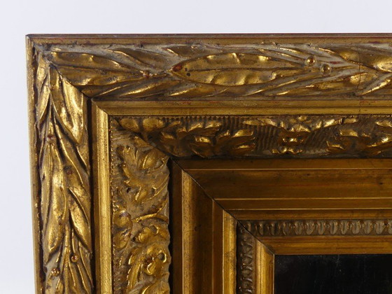 Image 1 of Nature morte aux fleurs – huile sur panneau – signée PvH – cadre doré de V. Dechamps – Habelange (Liège)