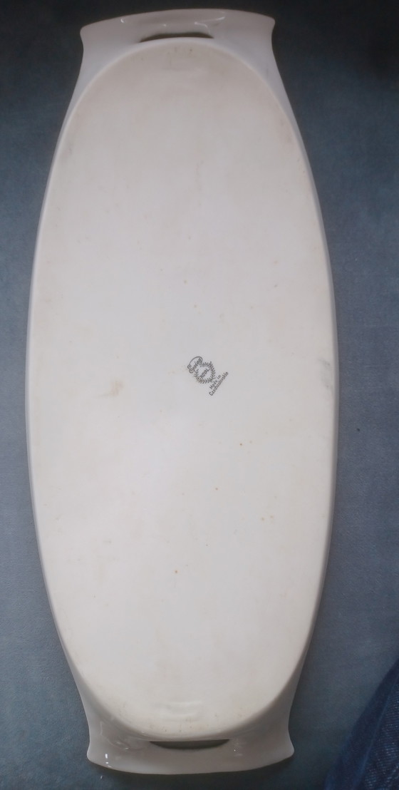 Image 1 of Vintage Epiag Czechoslovakia porcelain cake service plate