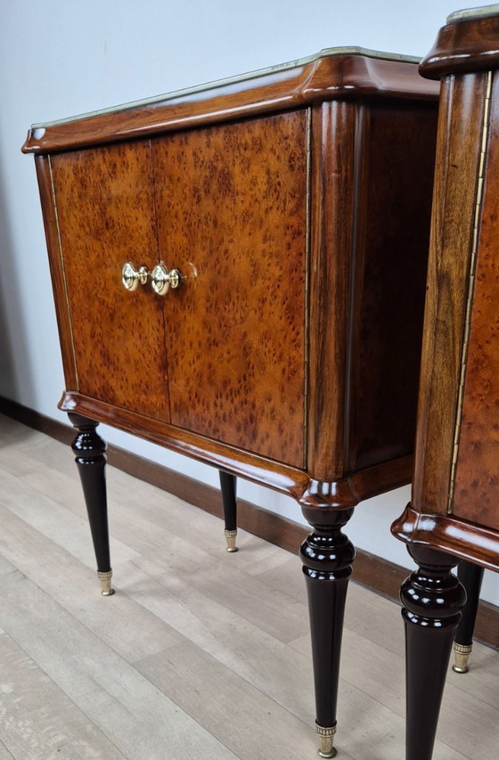 Image 1 of Art Deco bedside tables from the Marche region