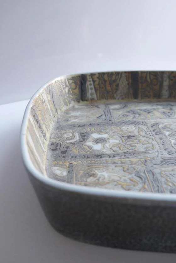 Image 1 of Mid-century modern pottery or faience bowl or plate by Nils Thorsson for Royal Copenhagen, Denmark, 1970s