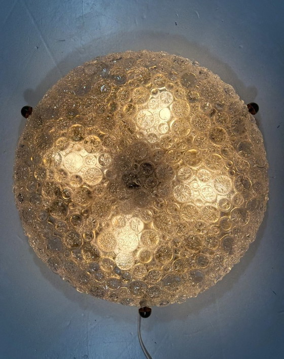Hillebrand ceiling or wall light in Murano glass 1960s, Brass, Gold, Mid Century Modern (photo 13 of 13)
