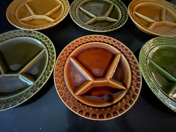 Sarreguemines Fondue/Gourmet Vintage Plates – Crockery, Ceramic (photo 7 of 15)