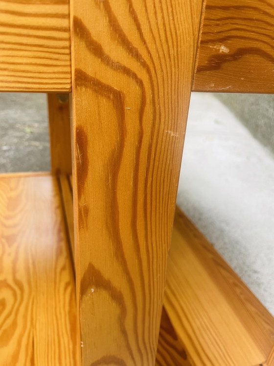 Vintage Scandinavische opklapbare serveerwagen (jaren 70) – Wood (photo 7 of 11)