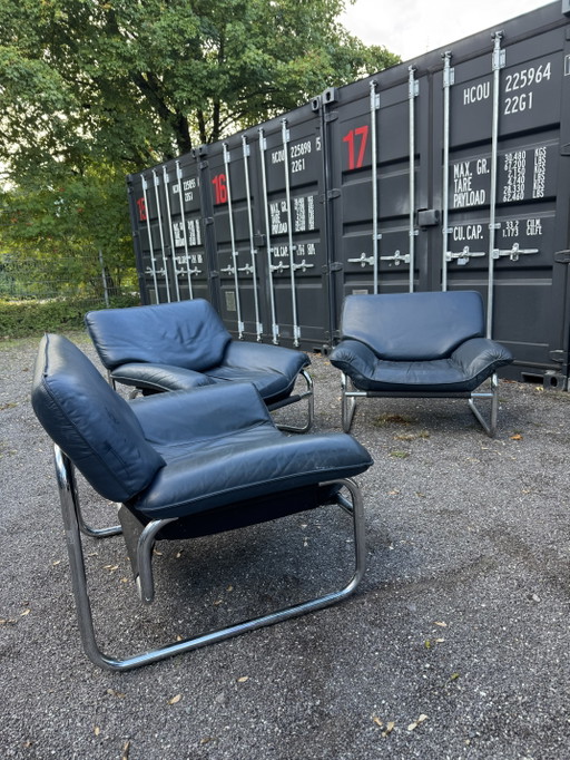 Bauhaus Armchair by Johan Bertil Häggström for IKEA – fauteuils, Leather, Metal