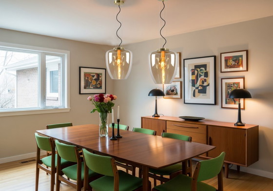 Image 1 of Lucide FLORIEN - Pendant light - Ø 28 cm - 1xE27 - Amber