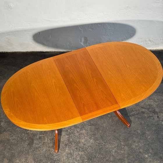 Image 1 of Parker Knoll Oval Extendable Teak Dining Table, 1960s