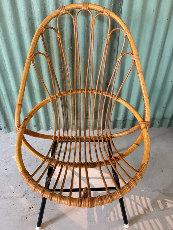 Poltrona in Rattan Rohé – Anni '60 – Poltrone, Metallo (photo 6 of 8)