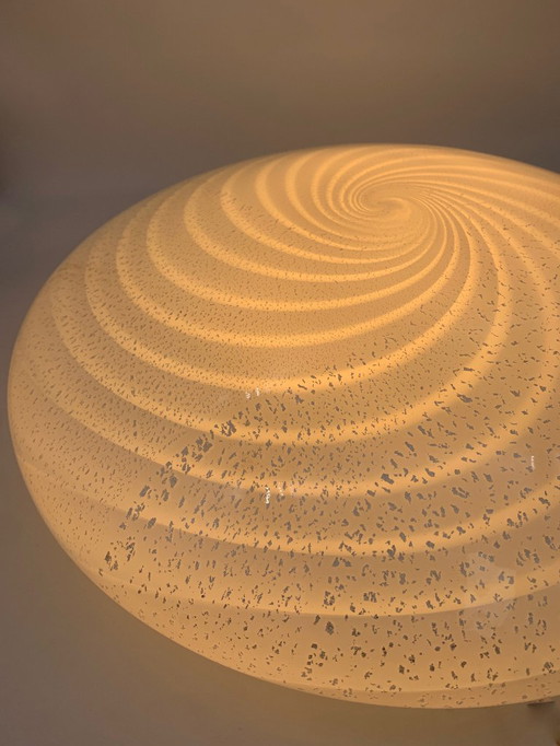 Murano-Glas-Deckenleuchte, F3 zugeschrieben, restauriert, hergestellt in Italien, Vintage