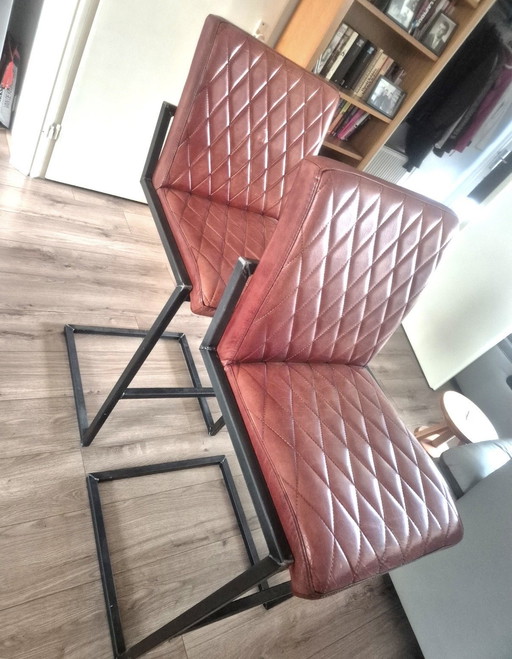 2 barkrukken - 80 cm - Vintage kunstcollectie