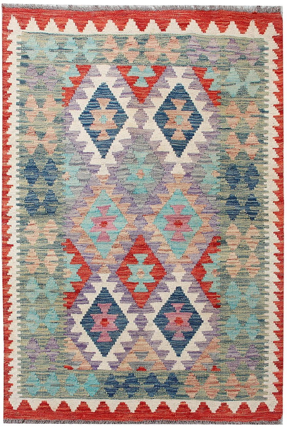 Image 1 of Kilim afghan tissé à la main 151 X 101 cm- Nouveau - En laine