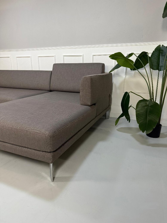 Image 1 of Rolf Benz Sento Canapé Tissu Gris Taupe Canapé d'angle