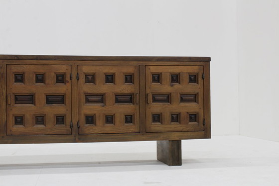 Image 1 of Vintage Spanish Brutalist sideboard dresser