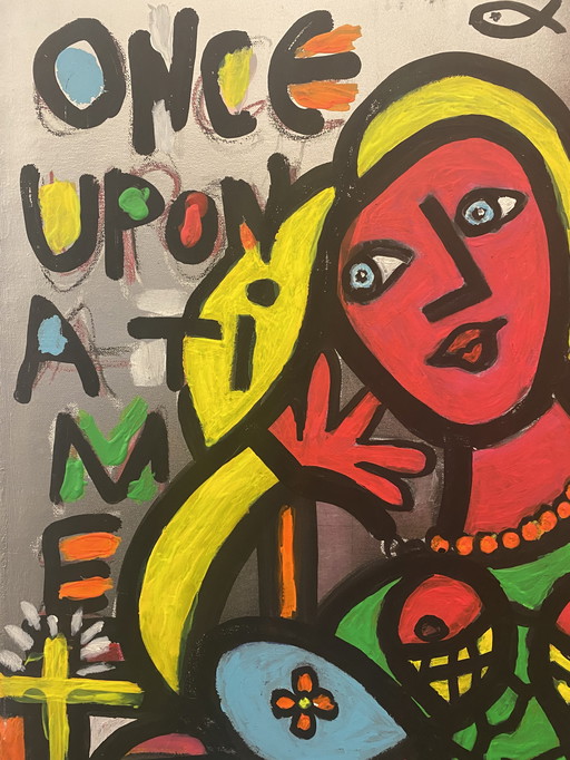 Gemälde nach Picasso Haring