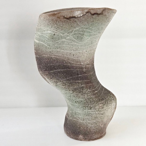 Image 1 of Vintage signed 1960s ceramic vase, female body, 60s, DLG Jean de Lespinasse, 60s