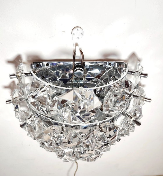 Image 1 of Crystal wall sconce. Germany, 1970s.
