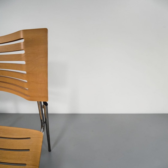 Designstoel, eetkamerstoel, Fritz Hansen Runner Kasper Salto – Eetkamerstoelen, Chrome, Wood (photo 7 of 13)