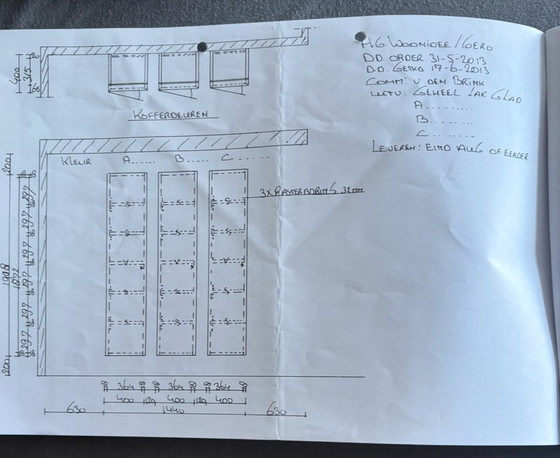 Image 1 of 3 strakke wandkasten