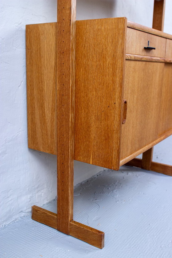 Image 1 of Vintage IKEA bookcase, highboard, sideboard, oak, mid-century