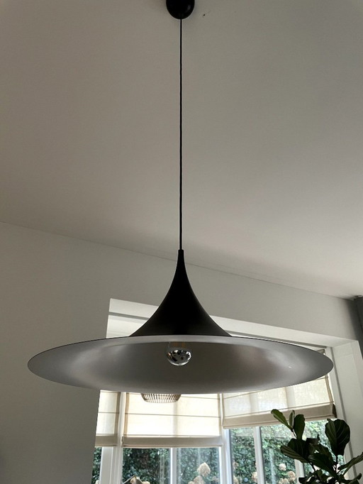 Gubi Semi Pendant pendant lamp L 60cm matte black