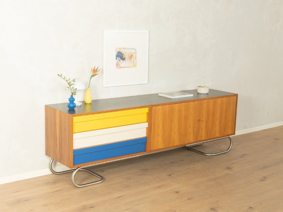 Exklusives Mid-Century Sideboard – Metal, Wood (photo 3 of 11)
