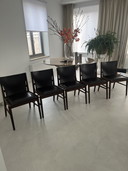 5x B&B Italia Jens eetkamerstoelen bruin