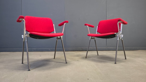 Image 1 of Chaises d'appoint vintage DSC 106 de Giancarlo Piretti pour Castelli, années 1970 - lot de 6