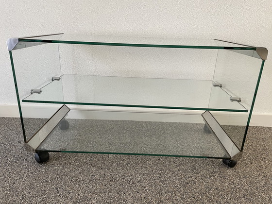 Image 1 of Table d'appoint en verre Gallotti & Radice