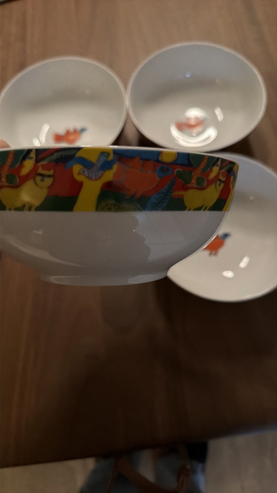 4 Corneille breakfast bowls #design vgc, Crockery, Porcelain, Multi Color (photo 3 of 9)