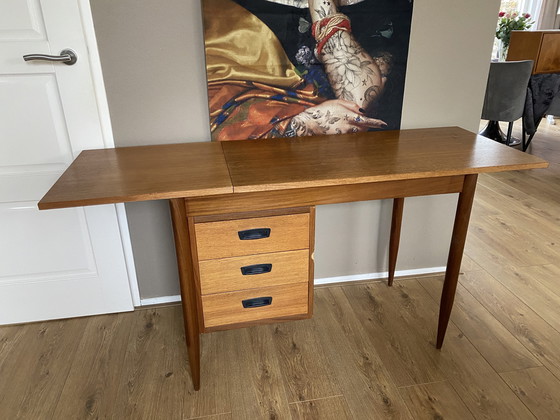 Image 1 of Scrivania vintage danese con ribalte di Arne Vodder degli anni '60