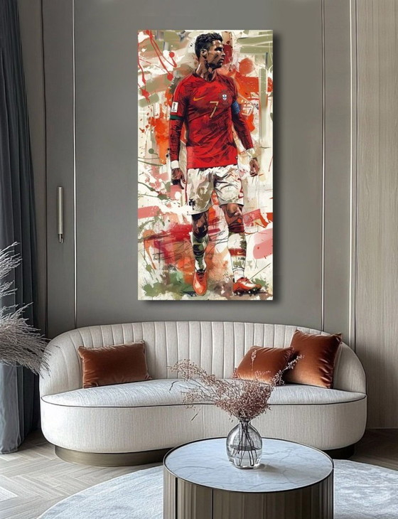 Image 1 of Alberto RICARDO - Cristiano Ronaldo 2 - Lienzo de artista