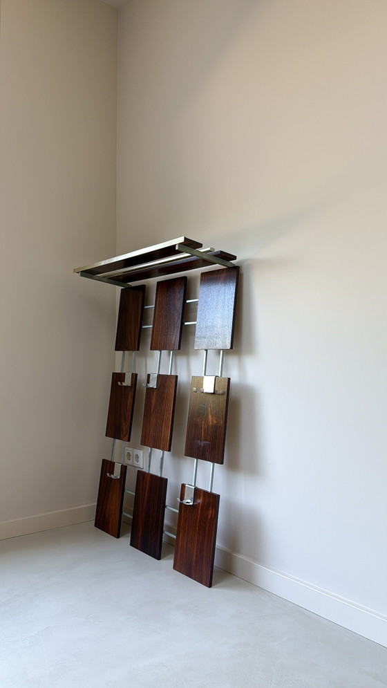 Perchero de pared antiguo de palisandro – Wood (photo 2 of 5)