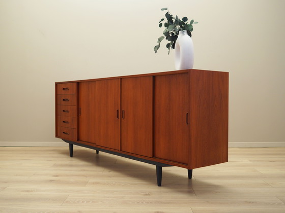Image 1 of Teakhouten dressoir, Deens ontwerp, jaren 1970, Productie: Denemarken