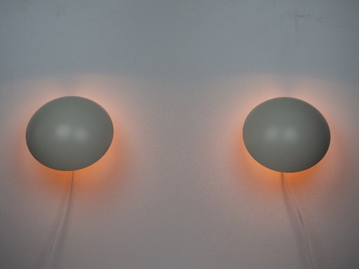 Pair of 2 Danish PH Hat vintage wall lamps by Poul Henningsen, Louis Poulsen, 1961