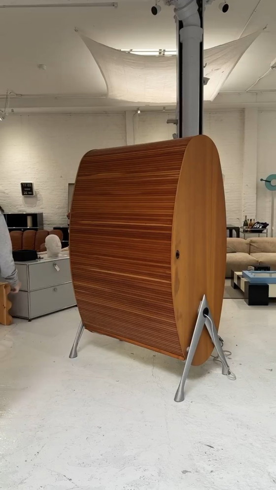 Image 1 of Tagliabue Tambour Design Kast / Bureau Door Cozza & Mascheroni