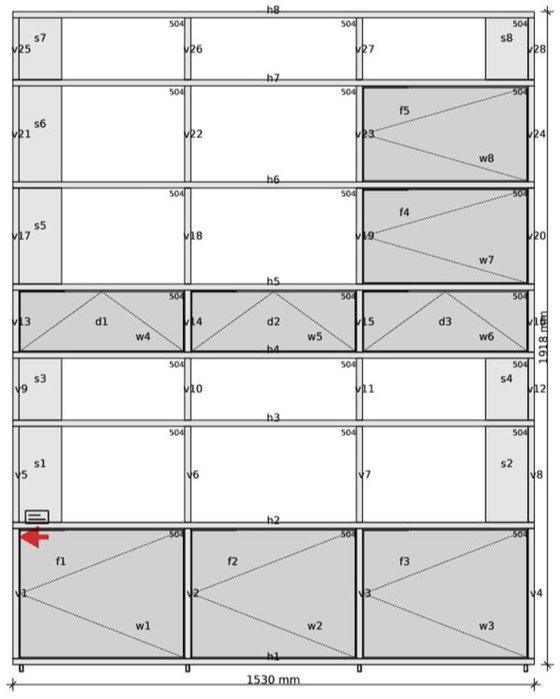 Image 1 of Rangement mural Tylko blanc avec portes et tiroirs