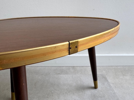 1x Table d'appoint/table à plantes vintage en Formica – Porte-plantes, Metal, Plastic (photo 6 of 10)