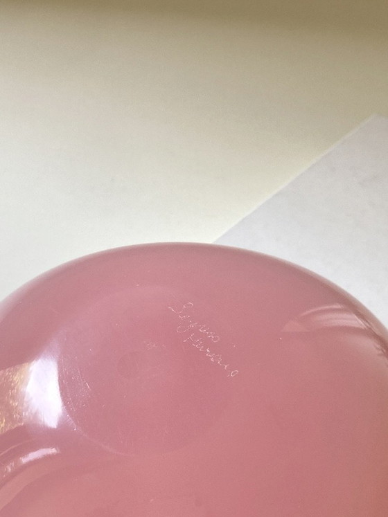 Image 1 of Posacenere vintage vetro Murano rosa opalino