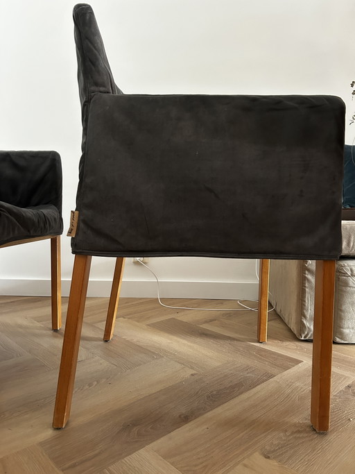 4x Label Fellini dining chairs – design Gerard van den Berg