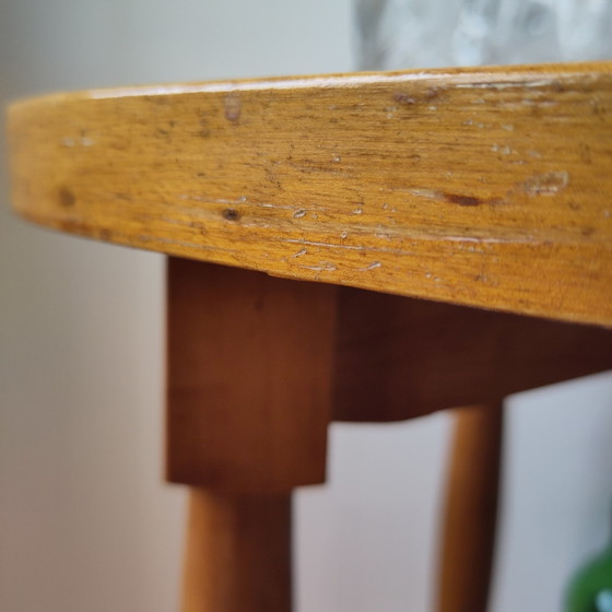 Image 1 of Vintage Mid Century Wooden Serving Trolley Germany