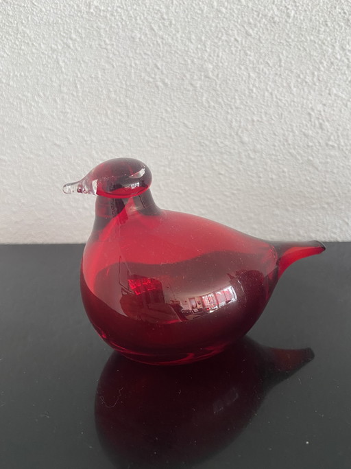 Oiva Toikka Iittala rood