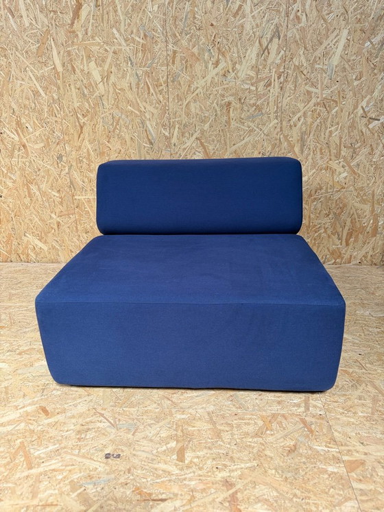Canapé Softline NOA bleu 4 pièces – Canapés modulables, Chrome (photo 4 of 12)