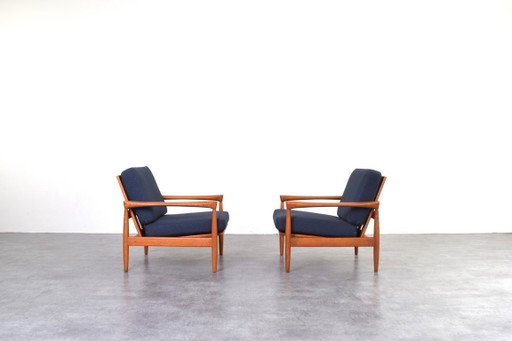 Poltrone Mid-Century Kolding in quercia di Erik Wørts per IKEA, anni '60, set di 2