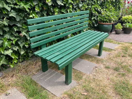 Garden bench slatted bench children's bench green