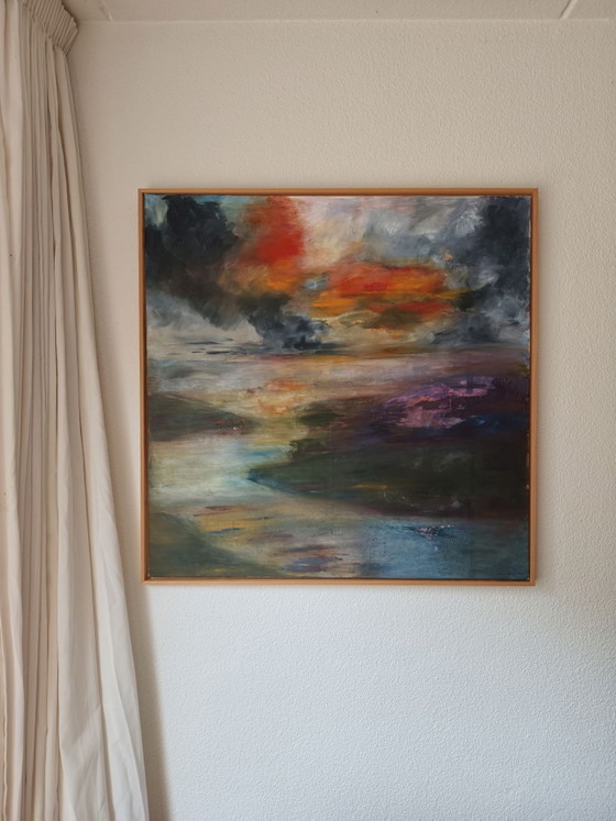 Olieverf schilderij "Stormy weather" – Dipinti e disegni, Tela (photo 2 of 5)