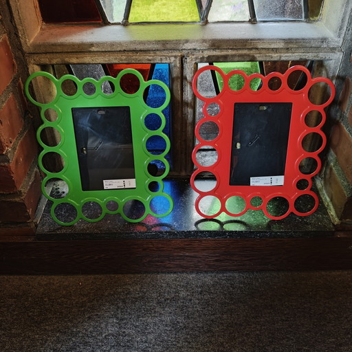 IKEA OLSBO Photo Frames Set of 2 – Red & Green – Ola Wihlborg 1999