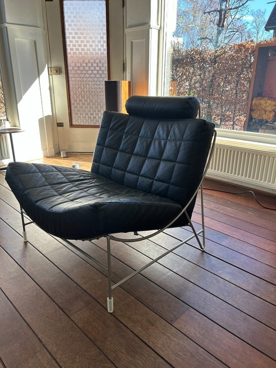 Image 1 of Leolux Volare - Zwart leer 