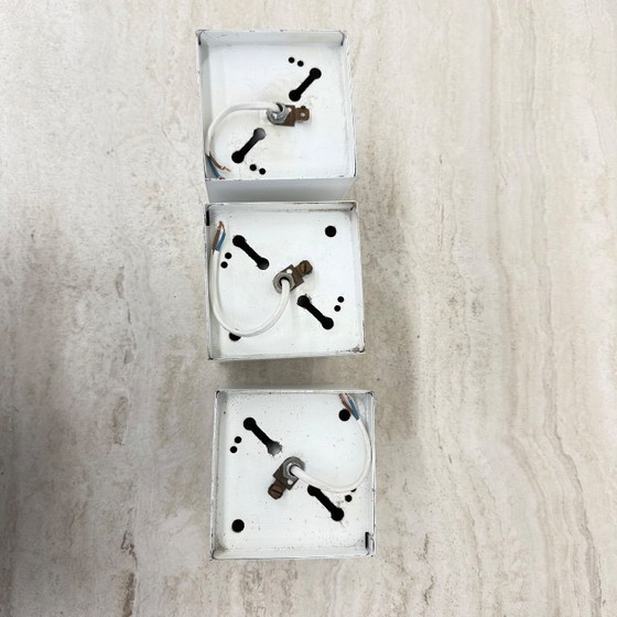 Image 1 of Set of 3 vintage Raak wall / ceiling lamps minimalist design , 1970s